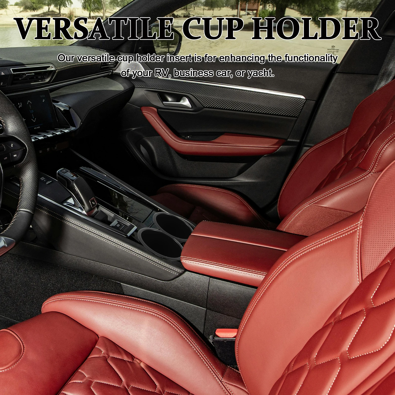 

4Pcs Plastic Cup Holder Insert Replacement for Rv Car Sofa Anti Slip Drink Can Holder Drinks Cup Holders