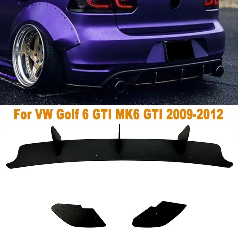 

Для 2009-2012 Volkswagen Golf 6 MK6 GTI автомобильный задний бампер, нижний диффузор, задняя губа, задний спойлер, модификация, аксессуары