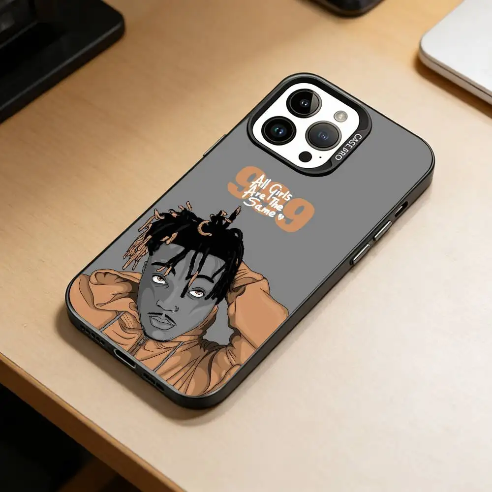 Emo Rap Juice WRLD 999  Phone Case For iPhone 17,16,15,14,13,12,11 Plus,Pro Max,XS,Colorful Silver Black Cover - view 6