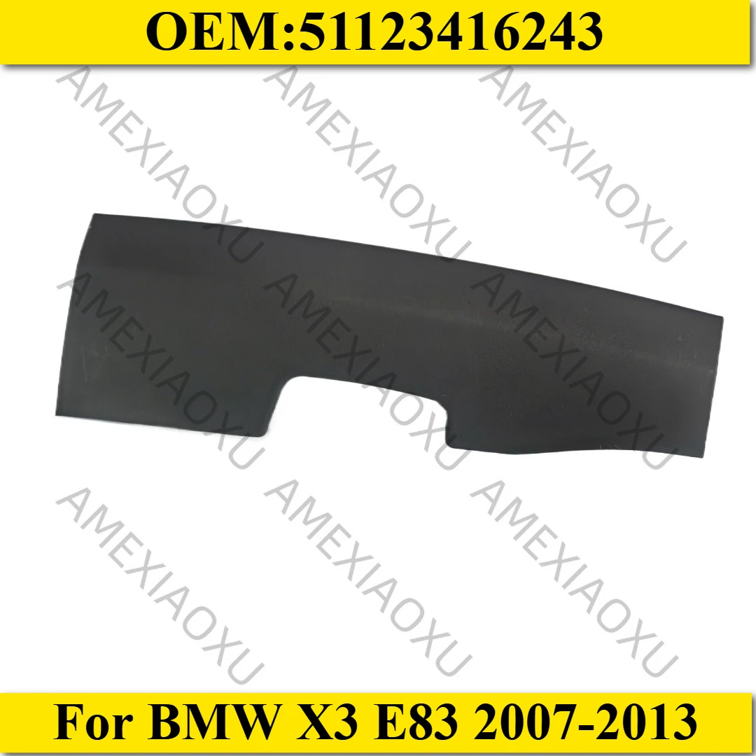 51123416243 Black Tow Bar Hole Cover ABS Tow Bar Hole Cover Cover Cap Insert For BMW X3 E83 2007-2013