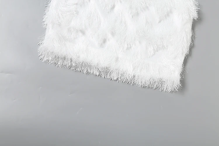 Weird Puss Furry Tassel Mini-Kleid für Damen, mit Schnürung, Neckholder, rückenfrei, figurbetont, Pfirsichfarben, für Mitternachtsclub-Partys, sexy, modisch, Bodycon – Detail 8