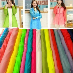 Nylon Fabric By The Meter for Clothing Lining Sewing 15D Taffeta Ultra-thin Soft Translucent Cloth Soft Plain Waterproof Brocade