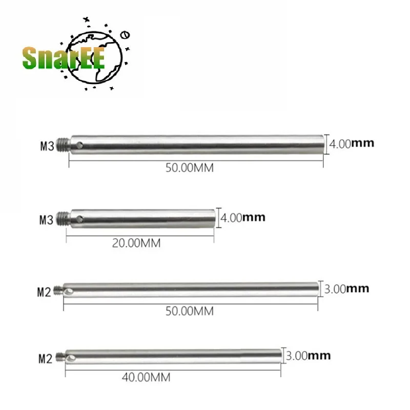 2/piece Marking Pin Three Coordinate Rxtension Rod  Probe M2M3 Stainless steel