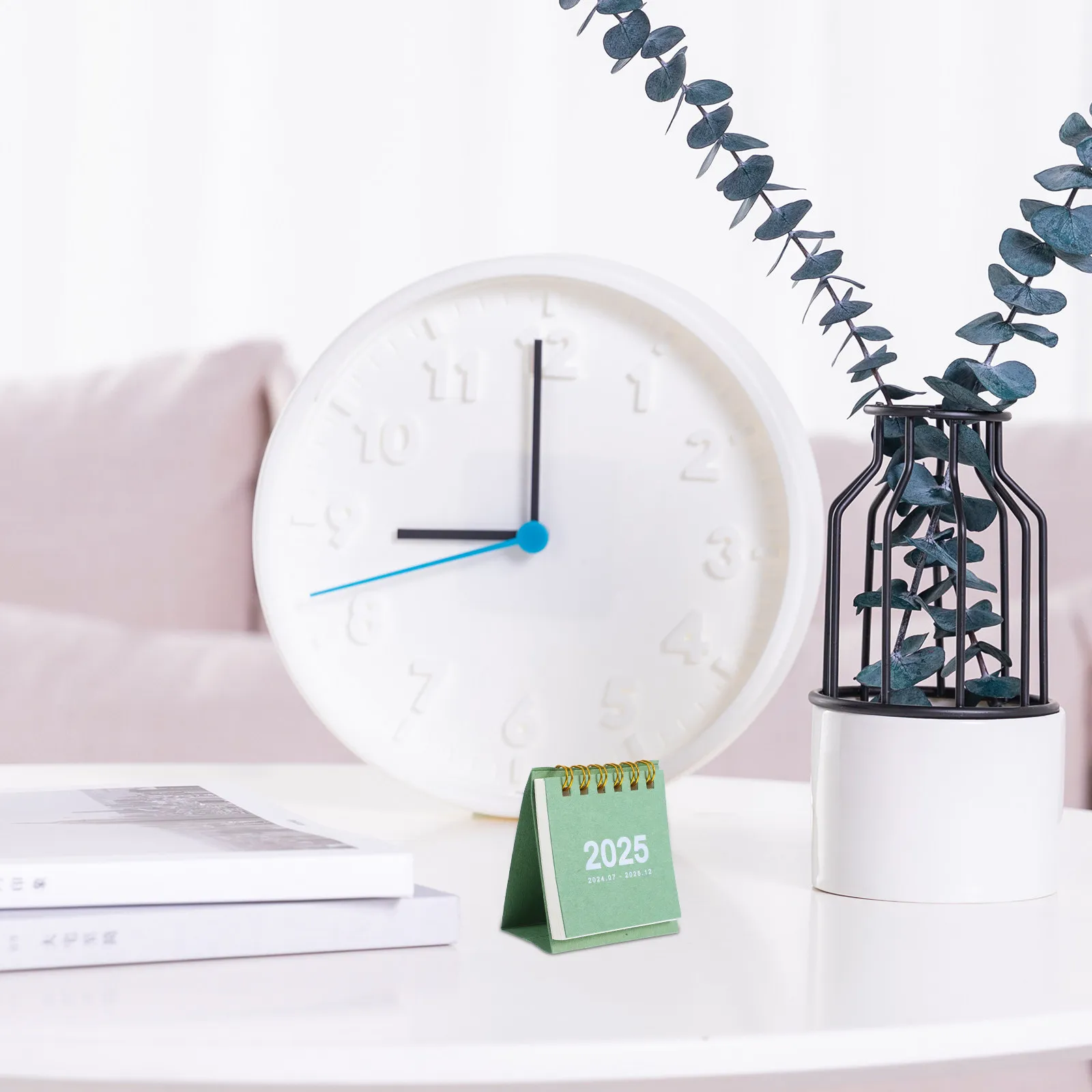 

2025 Mini Desk Calendar Small Stylish Desktop Calendar for Office Classroom Dorm Birthday Holiday Reminder Personalized Daily