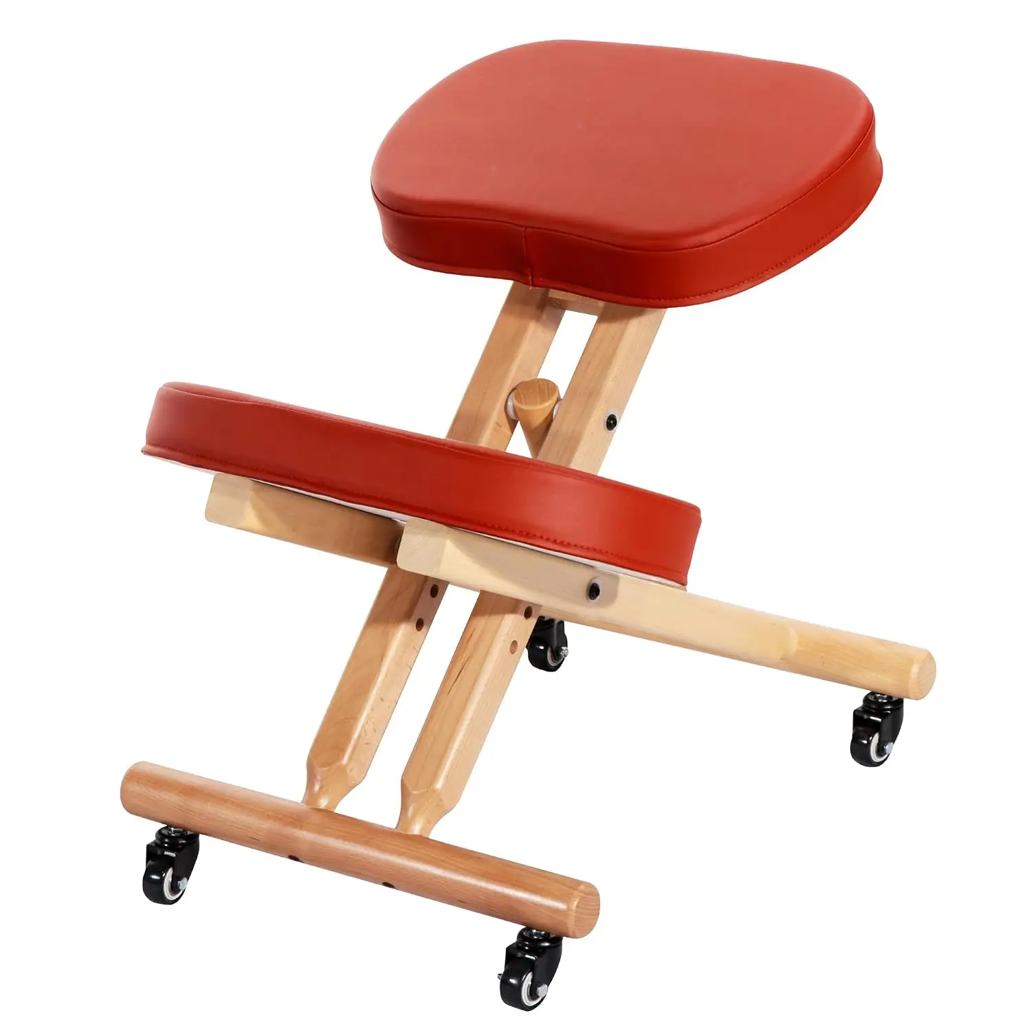 Massage Ergonomic Kneeling Chair, Adjustable Height Posture Stool for Home and Office, Neck and Back Pain Relieving, Spine Ten