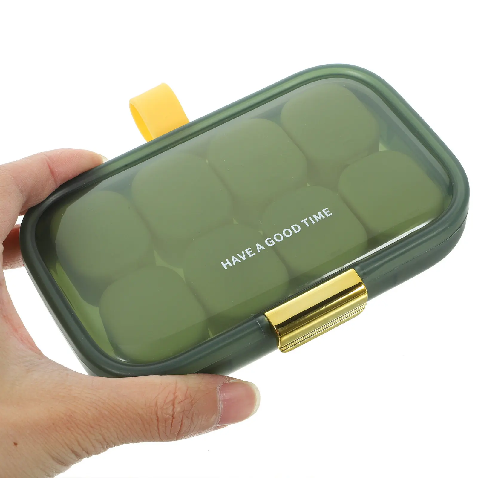 

Портативный еженедельный органайзер для таблеток с крышкой, дорожный контейнер для лекарств, маленький ежедневный органайзер для дома, офиса, ресторана, на 7 дней