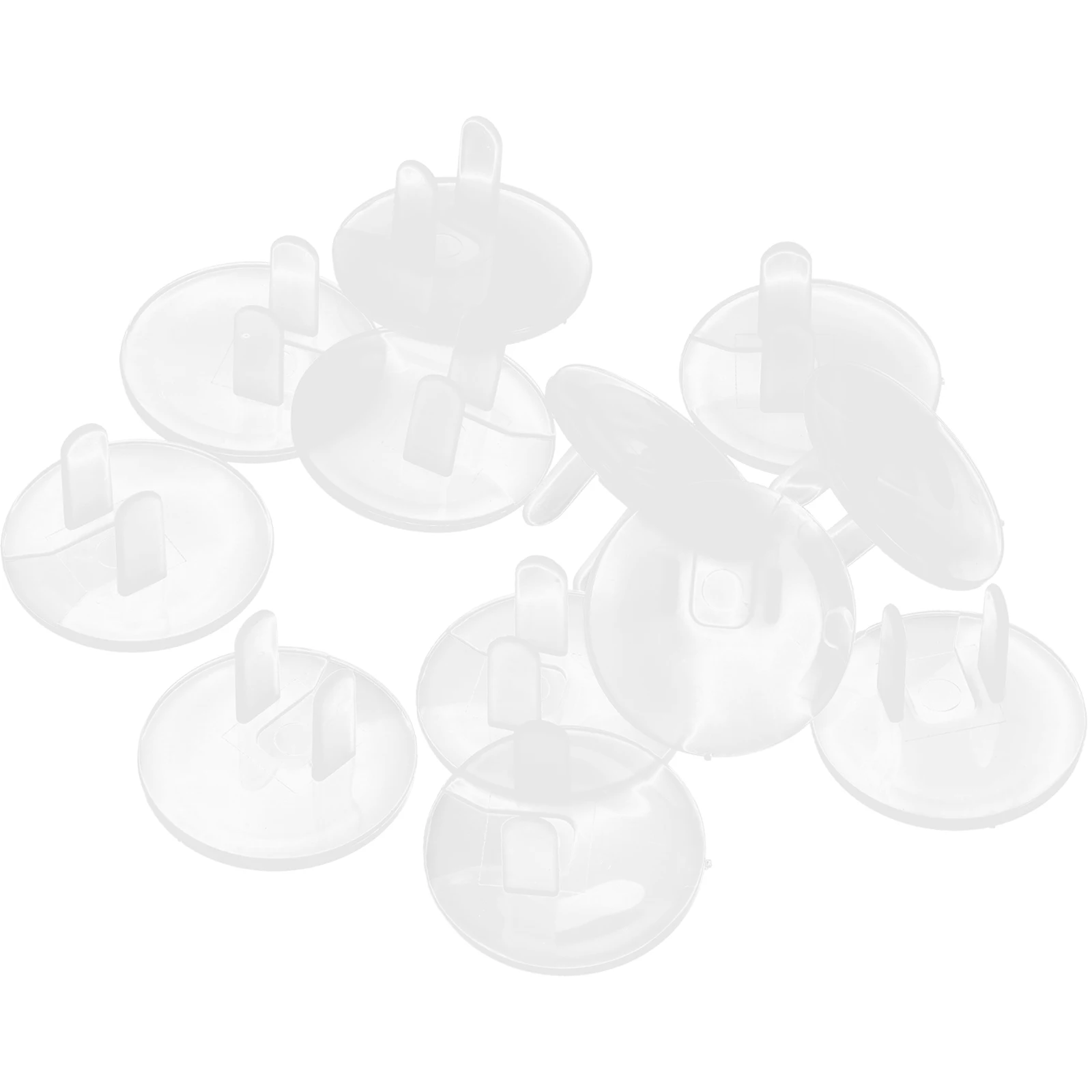 

12pcs Safety Socket Cover Transparent Baby Childproof Outlet Plugs Protective Covers Electric Plug Protector Standard Outlets
