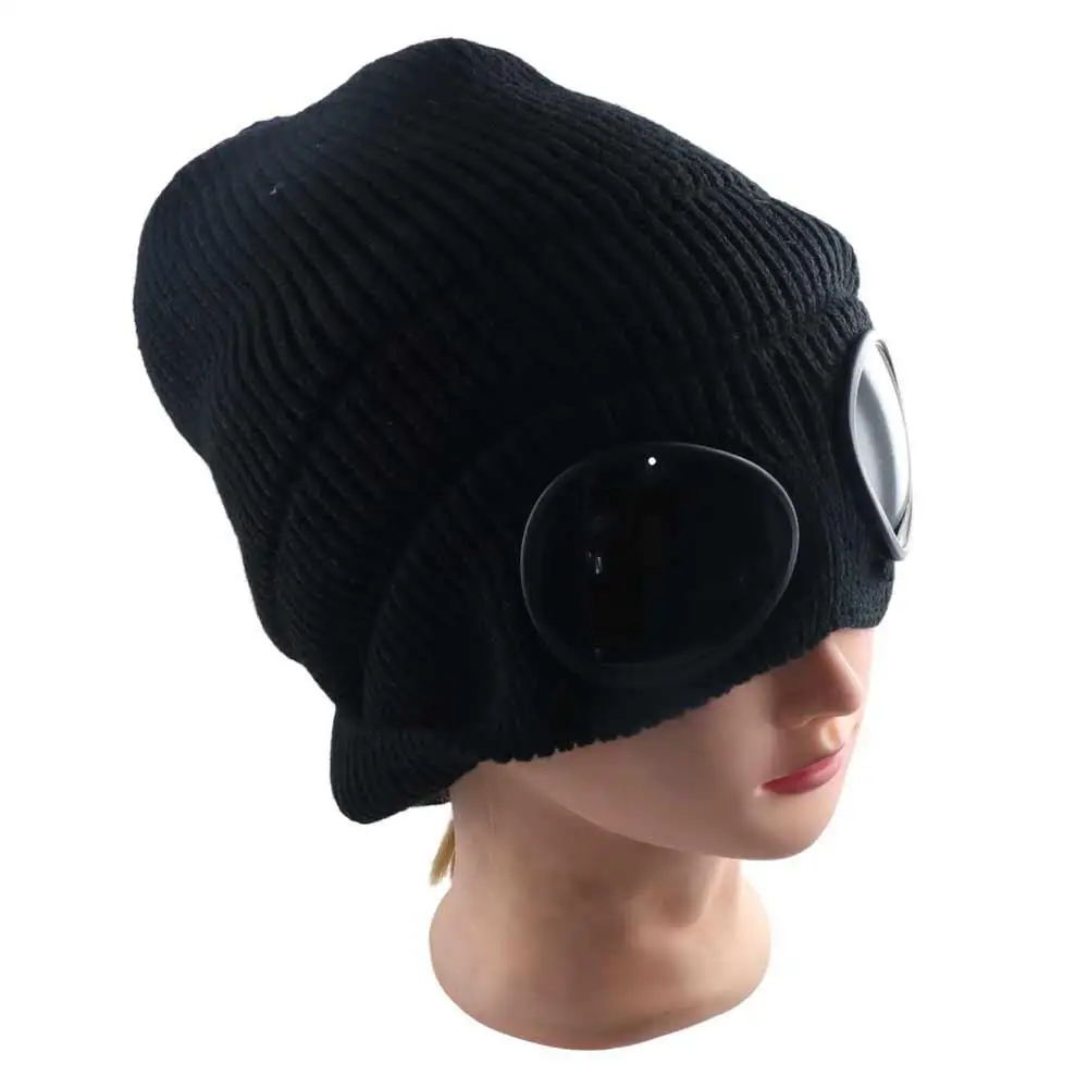 Pullover-Mütze Herren Beanie-Mützen Fahrradmütze Ohrenschutz Piloten-Brillenmütze Skimütze Koreanische Beanies Damen Wollmützen Strickmützen – Detail 2