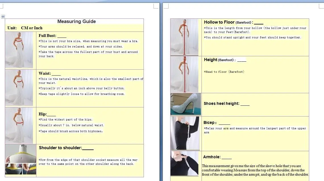 Robe personnalisée selon vos exigences Taille personnalisée gratuitement