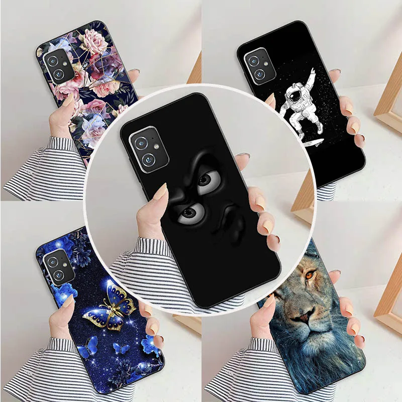 Чехол для Asus Zenfone 8 ZS590KS ZS590KS-2A007EU I006D 5,9 дюйма, чехол с милым Рисунком бабочки, противоударный силиконовый мягкий чехол, чехол