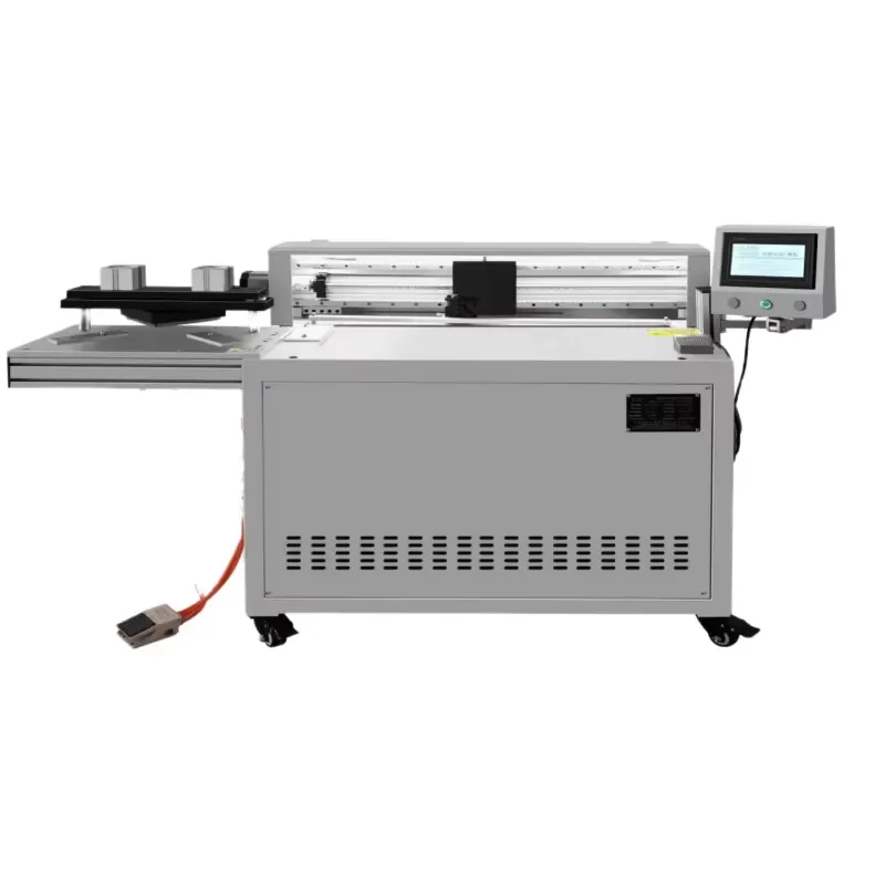 KPC-7015SVA 700mm Programmable Cardboard V Grooving Machine with Automatic Corner Cutting for Rigid Boxes with 2 Servo