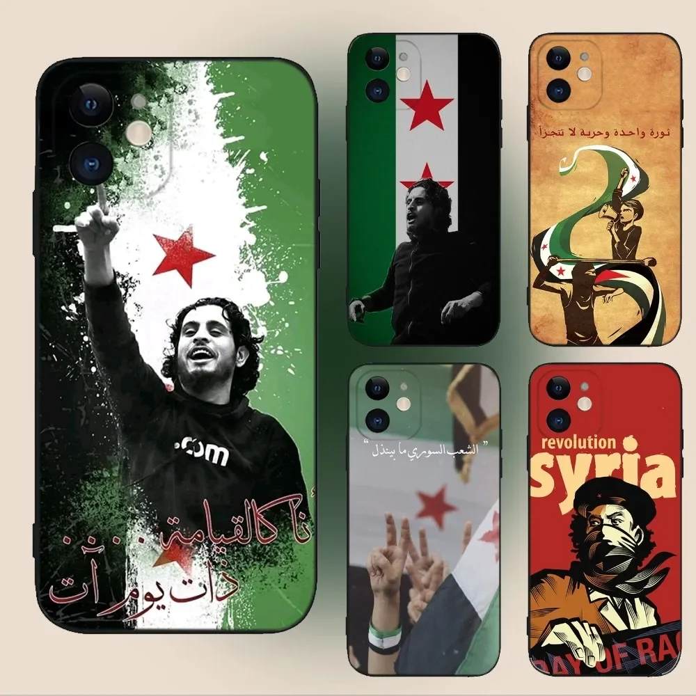 Syrian Revolution Flag  Phone Case For iPhone 15,14,13,12,11,Plus,Pro Max,XS,X,XR,SE,Mini,8,7 Soft Silicone Black Cover