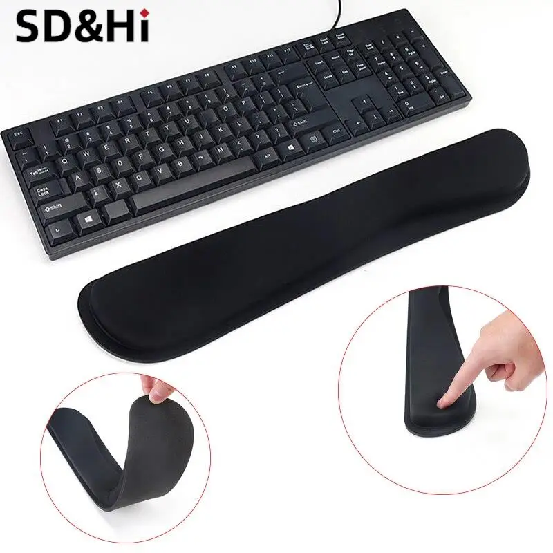 1pc Keyboard Wrist Rest Pad Mouse Pad Memory Foam for PC Computer Gaming Raised Platform Hands Comfortably