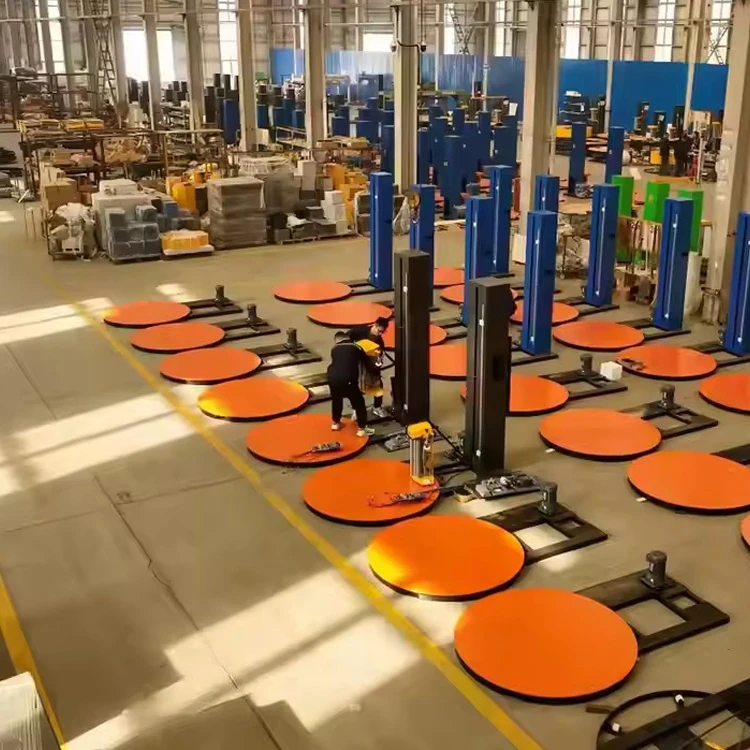 

Pallet Winding Strapping Stretch Film Turntable Fully Automatic Carton Big Packing Wrap Pallet Wrapping Machine for Scales