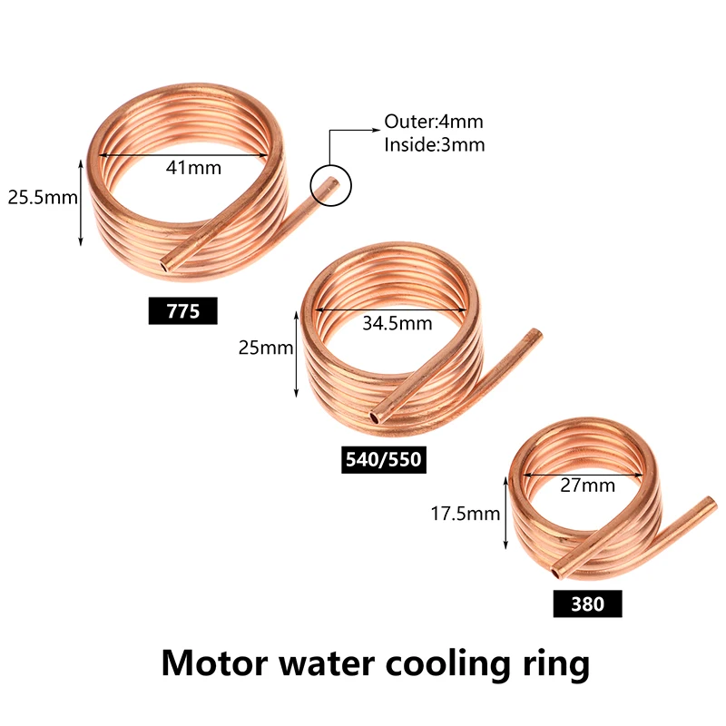 Jaqueta de resfriamento de água para motor escovado 380/540/550/775, anel de dissipador de calor para motor de barco rc, proteção contra superaquecimento, sistema de resfriamento diy