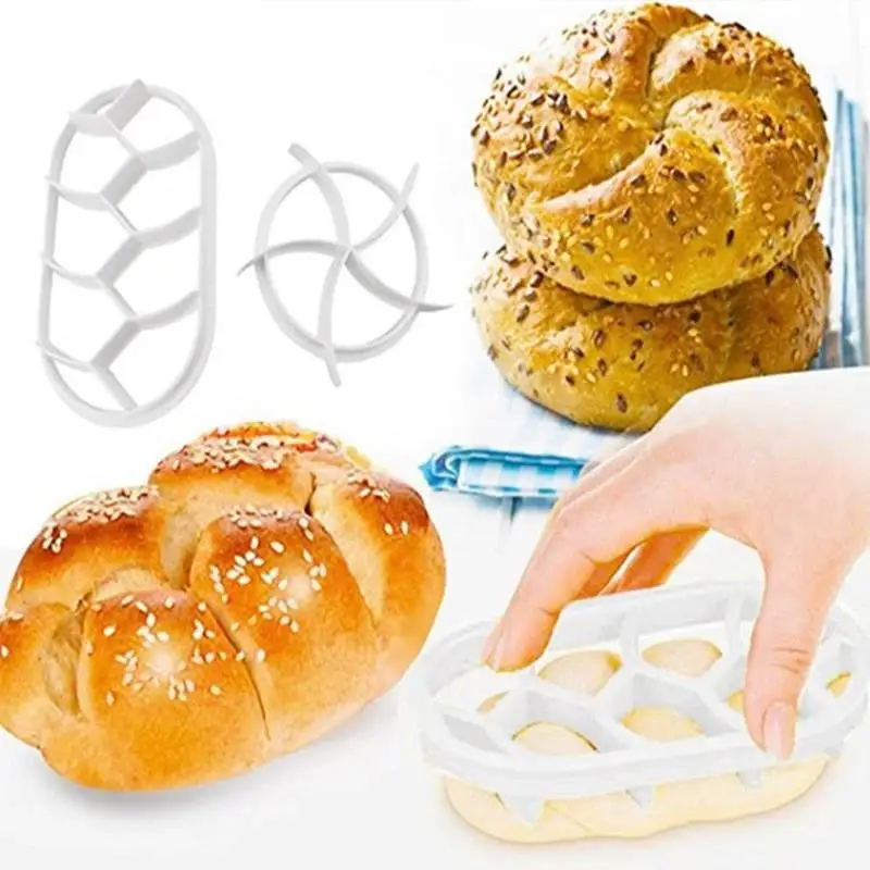 Circular Oval Bread Molds Fan Shaped Pastry Cutter Dough Press Roll Form Cookie Cake Baking Kitchen Tool