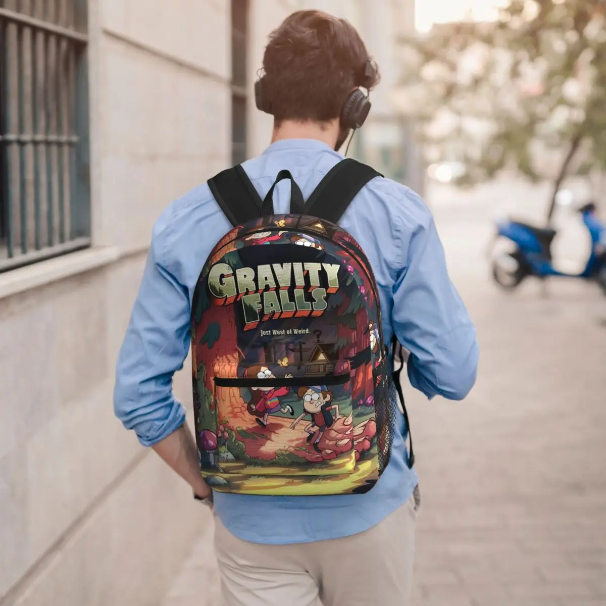 Gravitys Falls Student Backpack School Bag Hiking Travel Daypack for Men Women Bookbag Shoulder Bags