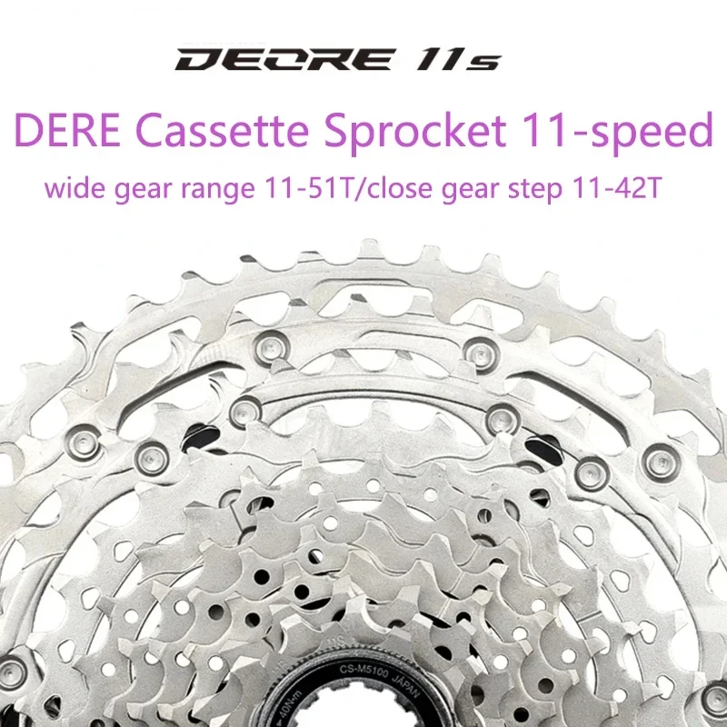 Deore CS-M5100 Cassette 11S MTB K7 42T 51T Mountain Bike Ratchet 11V Chain X11 11 Speed Parts Bicycle Freewheel