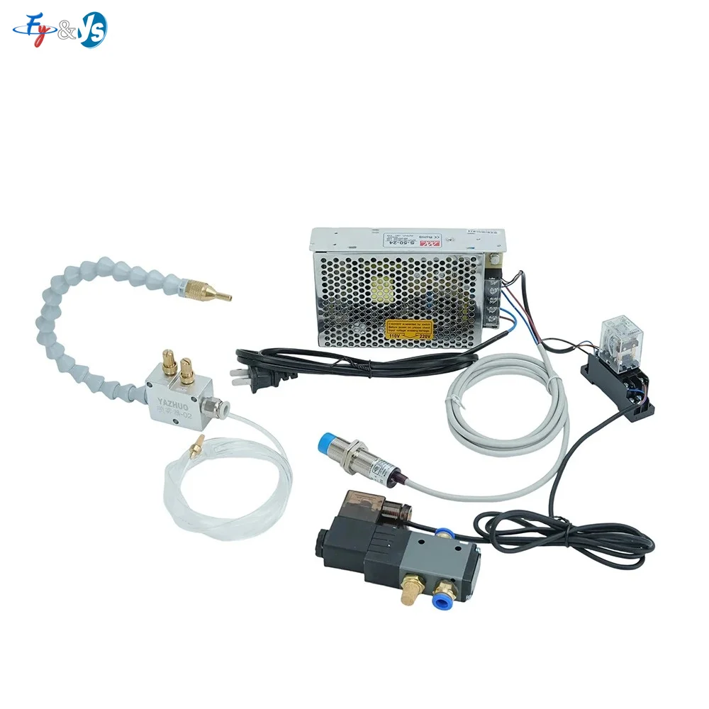 Pneumatic Mist Coolant Sprayer Unit Flexible Coolant Hose Nozzle for CNC Lathe Milling Machine Cutting Cooling Lubrication