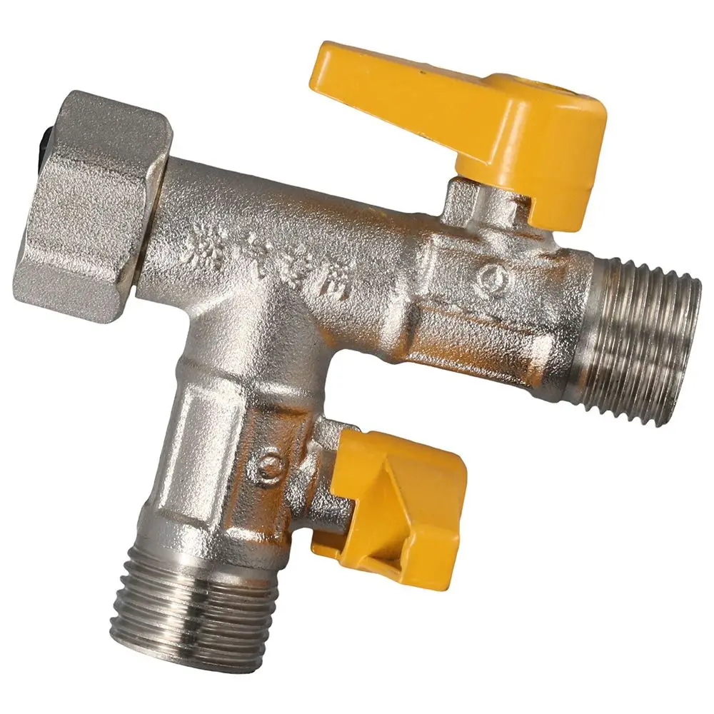 

3-ходовой латунный переключатель воды G1/2 дюйма, переключающий клапан для душа, запорный клапан, насадка для душа и шланг для душа