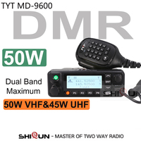 TYT MD-9600 Dual Band 136-174MHz 400-480Mhz Digital Mobile Radio 50/45/25W High Quality DMR Radio +Programming Cable Car Truck