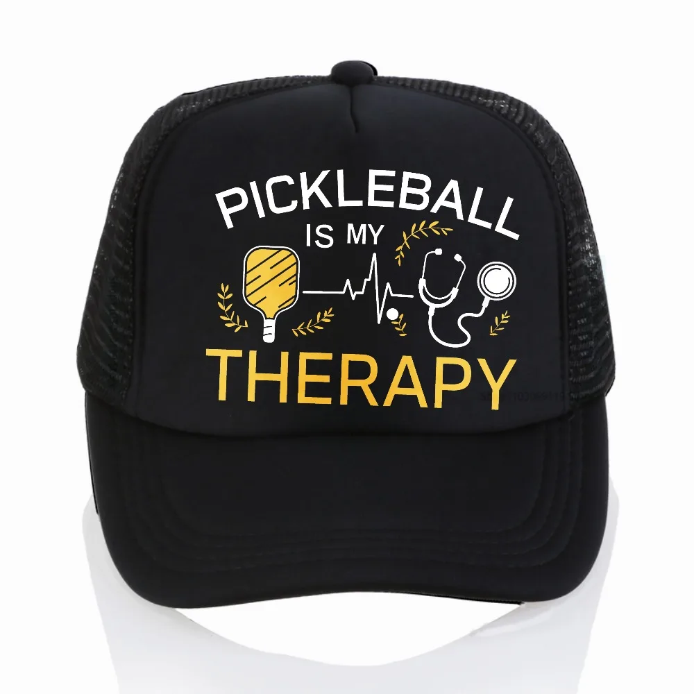

Pickleball Relax print Mesh Baseball Cap fashion summer Casual sun Hat Outdoor Unisex Breathable Adjustable cool trucker hats