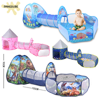 PANGDUBE 3 in 1 Baby Playpen with Storage Bag Foldable Baby Activity Fence Indoor Fence