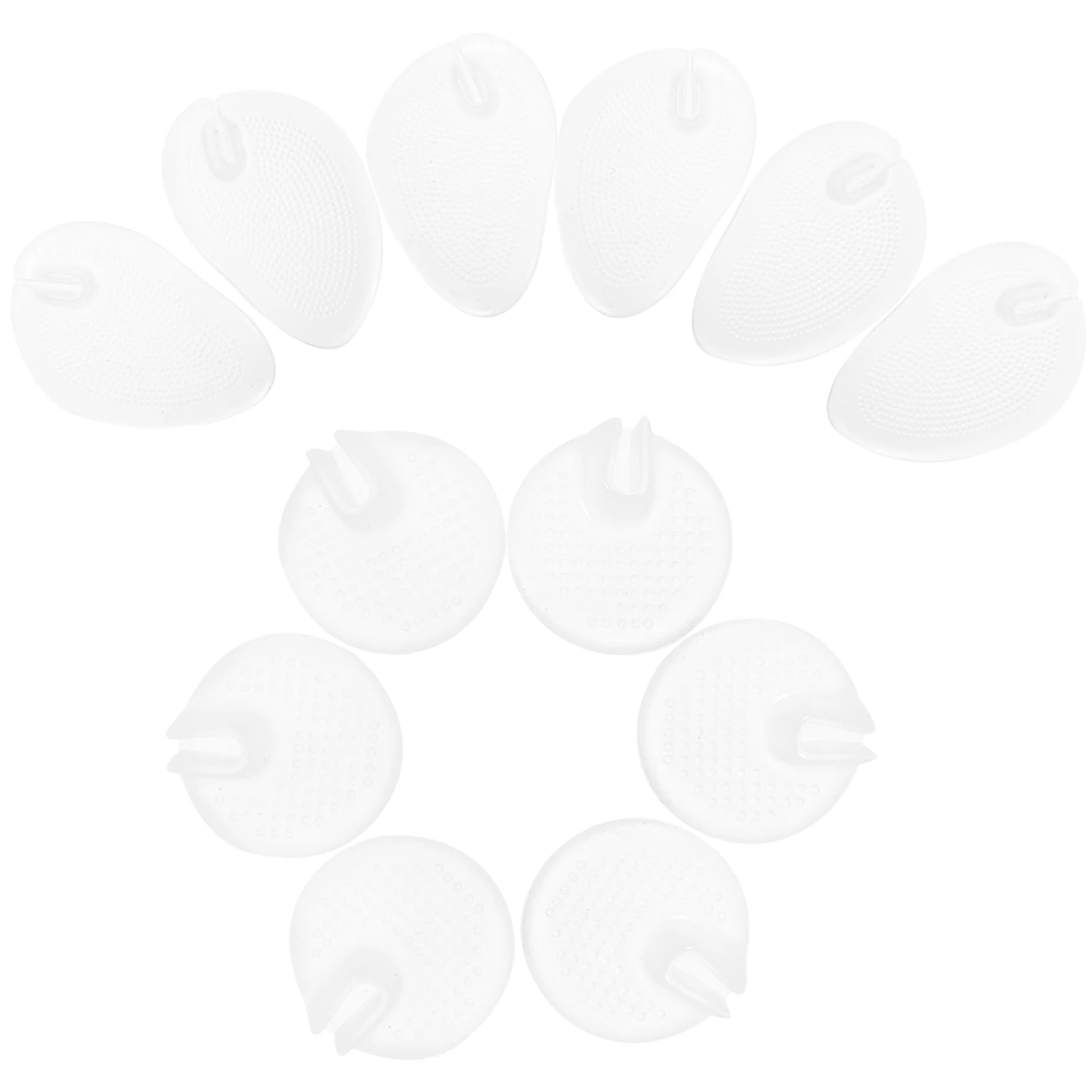 

6 Pairs Non-Slip Inserts Metatarsal For Sandals Anti-Slip Forefoot Pads Support Lightweight Comfortable Walking Relief Ball Of