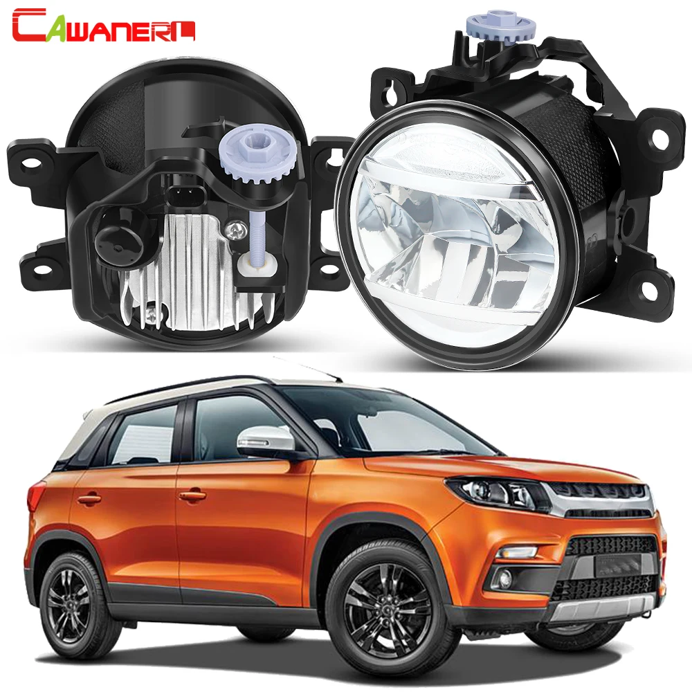 2 X 30W 4000LM Upgrade Fog Light Assembly For Suzuki Brezza Vitara 2016 2017 2018 2019 2020 2021 2022 Car LED Fog Driving Lamp