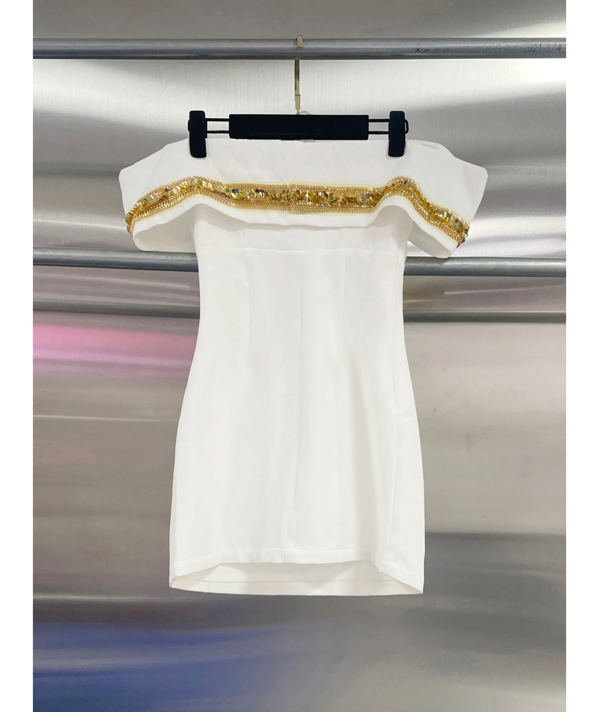 

Роскошное вечернее платье женское сексуальное с открытыми плечами с блестками дизайн день рождения знаменитости клуб облегающее свадебное белое платье Vestido