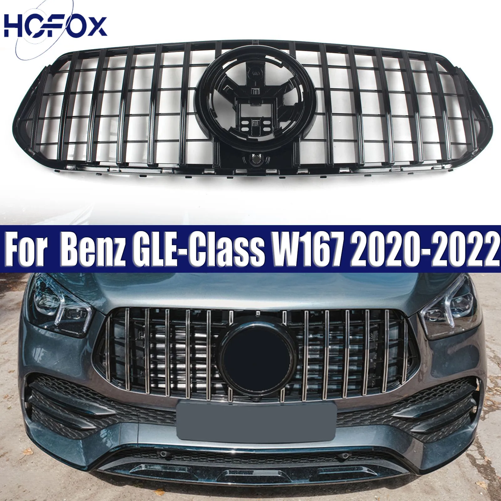 

Front Grille Facelift Grilles Mesh Grill For Mercedes Benz GLE-Class W167 2020-2022