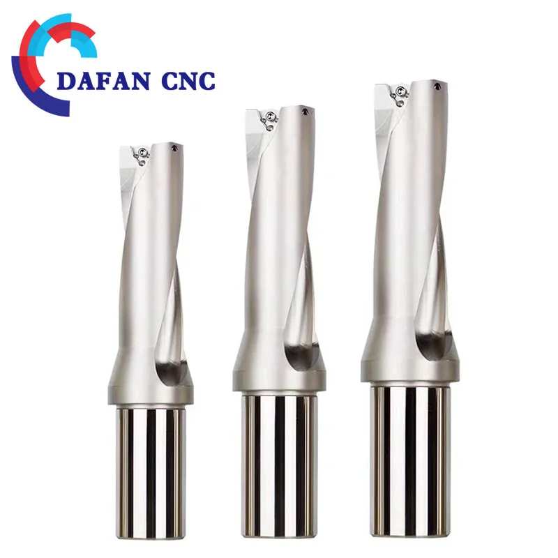 WC Indexable Drill U-Drill for Fast Hole Making in Aluminum & Steel, WCMT Carbide Inserts 2D/3D/4D