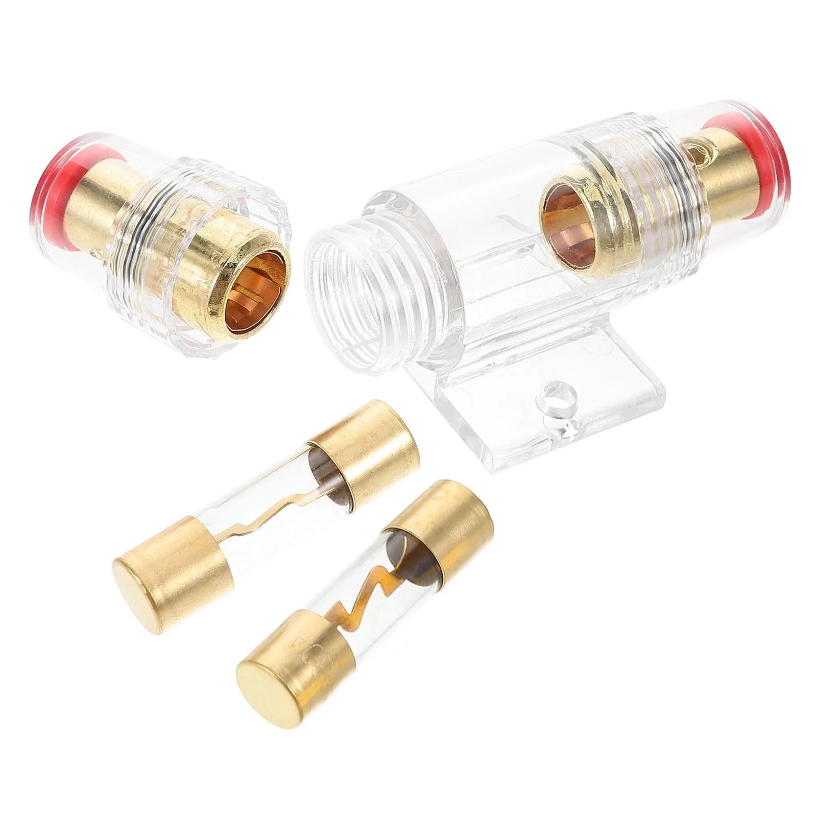 

Agu Fuse Holder 30a Transparent Inline Car Audio Alarm Amplifier Automotive Parts Waterproof Car Audio Fuse Holder