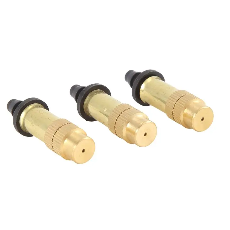 2025 Trend 50PCS Adjustable Sprayer Brass Misting Nozzle Atomizing Sprinkler For Mini Drip Garden Watering Irrigation Spray
