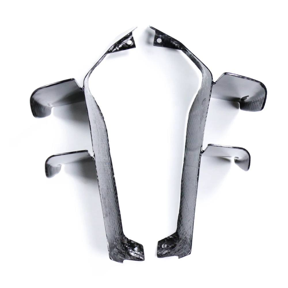 100% 3K 드라이 카본 파이버 모터사이클 윙렛 카울 페어링 키트 액세서리 야마하 MT09 FZ09 2025 부품 에일러론 용품