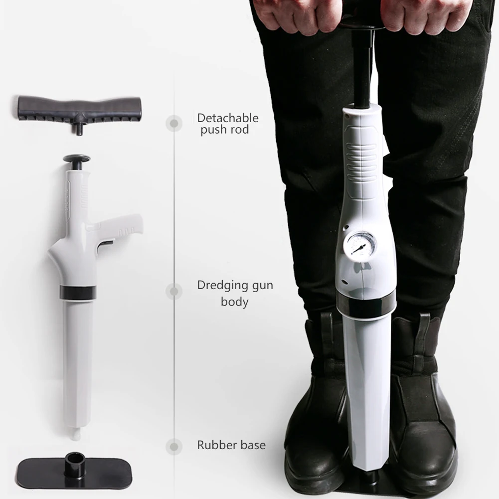 

High Pressure Air Drain Blaster Toilet Plunger Dredger Tools for Bathroom Sink