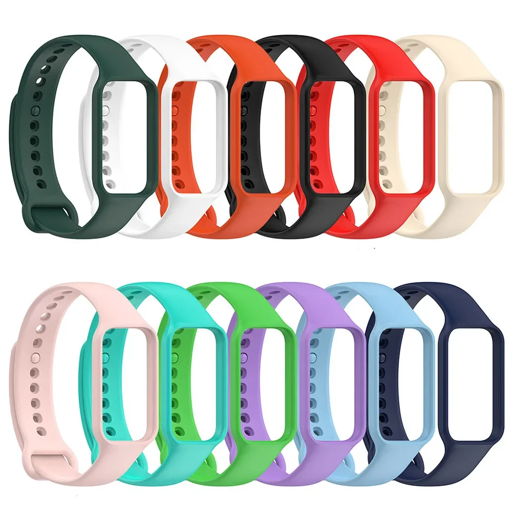 Silicone Wristband Strap For Xiaomi Smart Band 8 Active Bracelet Watchband for Redmi Band 2