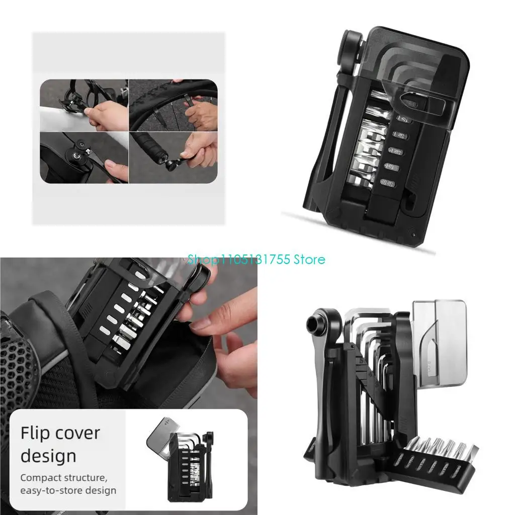 

Heavy Type Ratcheting Wrenches For Bicycles Motorcycle Aluminum Handle Ergonomic Travel Friendly Tool