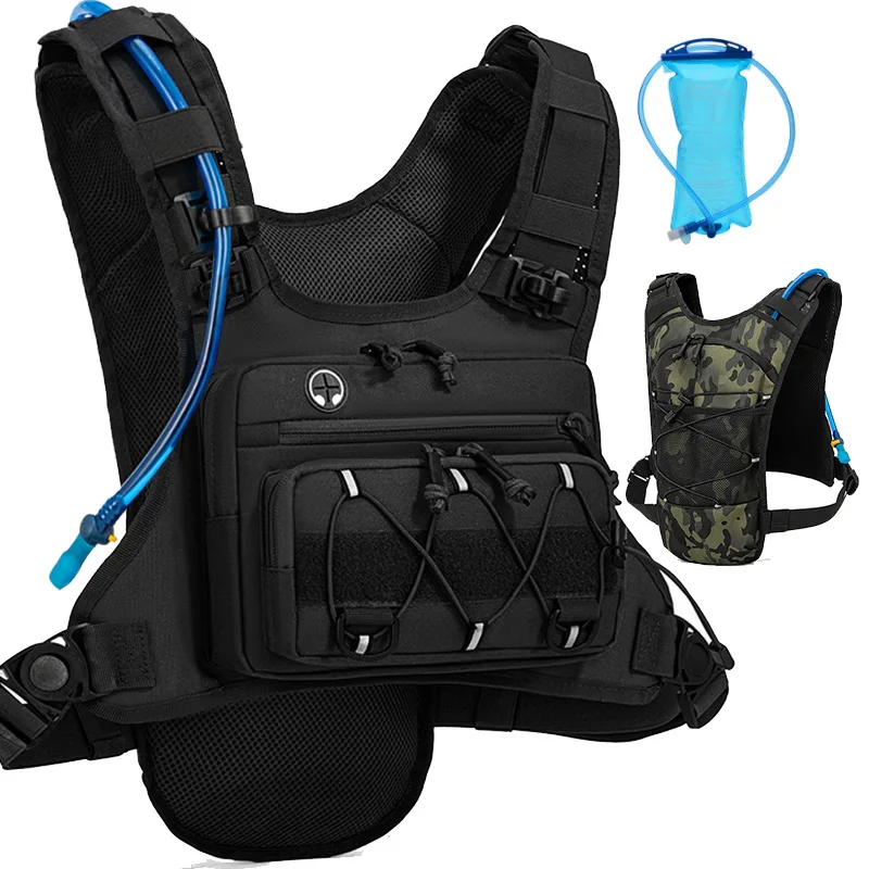 

Спортивный жилет-рюкзак для бега и велоспорта с гидратором и питьевой системой, тактический подсумок для велосипедных гонок, марафонов, кемпинга