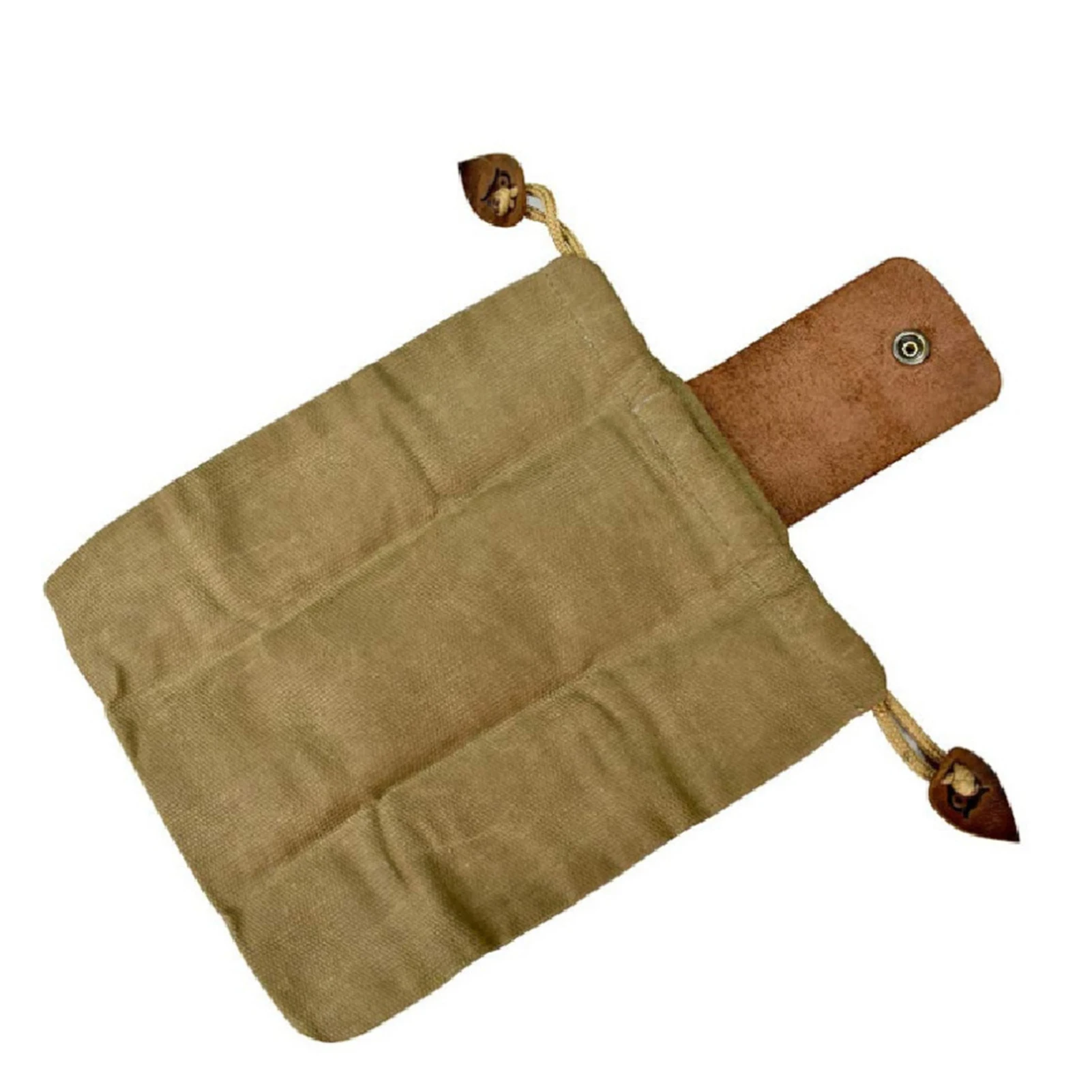 حقيبة قماش مشمع مع الرباط ، والجلود القابلة للطي ، جيب حزام الخصر في الهواء الطلق ، والمشي لمسافات طويلة وتمشيط الشاطئ