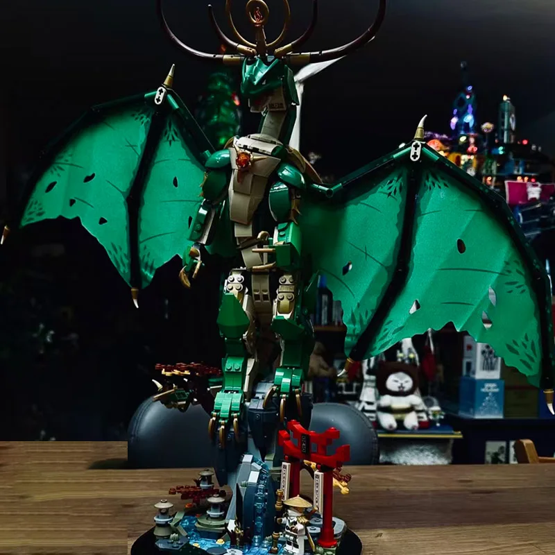 2025 nuevo 71847 dragón guardián 1650 Uds bloques de construcción modelo de ensamblaje juguete para adultos y niños regalo de cumpleaños de Navidad