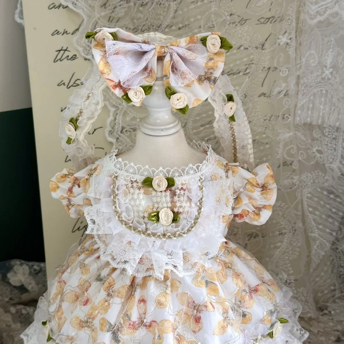 20CM 40CM Cotton Doll Clothes  New Year Dress  50- 55cm Reborn Doll Clothes Free Shipping