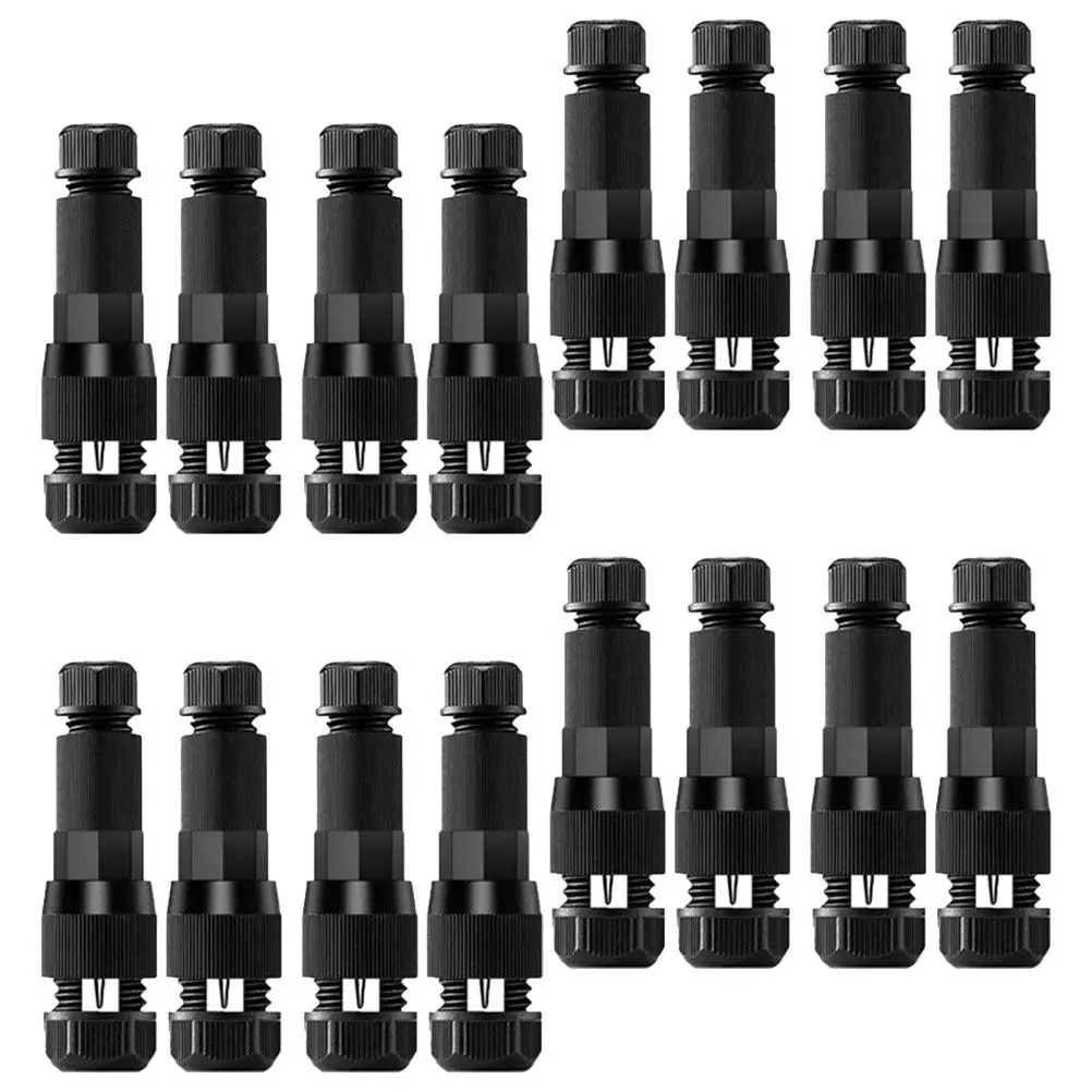 16Pcs Garden Wire Connectors for Landscape Lights Easy Connect Low Voltage Cord Connector for Pathway Deck and Walkway Lighting