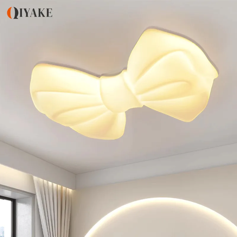 Bow Knot Modern LED Ceiling Light Lamp For Girls' Bedroom Lights Study Children's Room Decor Lamp Indoor Lighting Fixtures