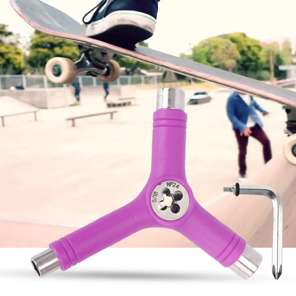 Hexagon Wrench All-in-One Design Multi-function Portable Skateboard Y Tool Accessory for Skate