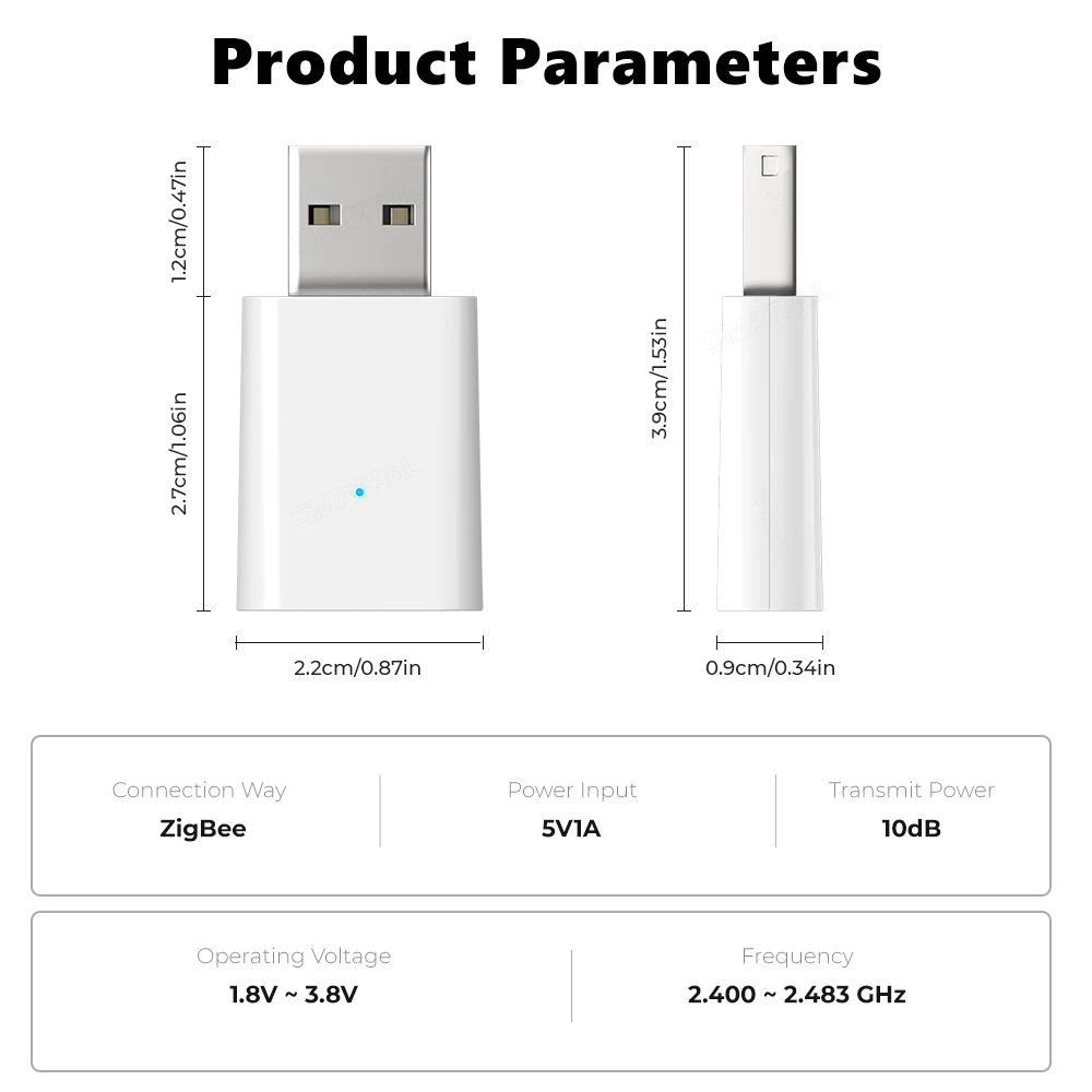 Tuya Smart Life ZigBee 3.0 Signal Repeater USB Extender Smart Home Automation Signal Amplifier for ZigBee Gateway ZigBee2MQTT