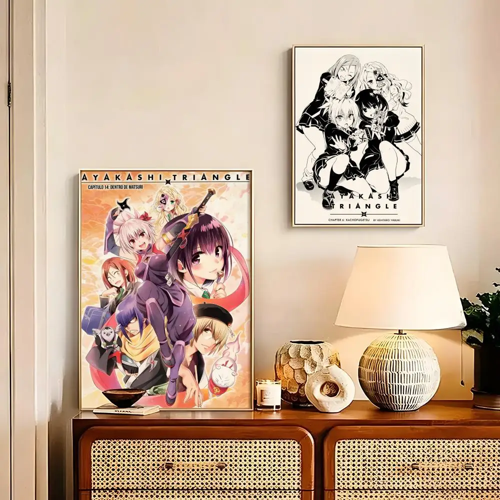 Ayakashi Triangle Anime Poster HD art sticky wall waterproof home living room bedroom bar decoration