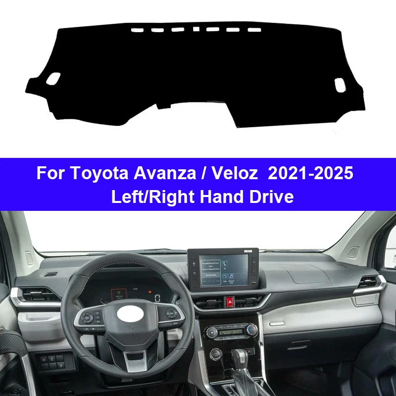 Car Dashboard Cover Dash Mat For Toyota Avanza / Veloz 2021 2022 2023 2024 2025 Avoid Light Pad Anti-UV Case Carpet Accessories