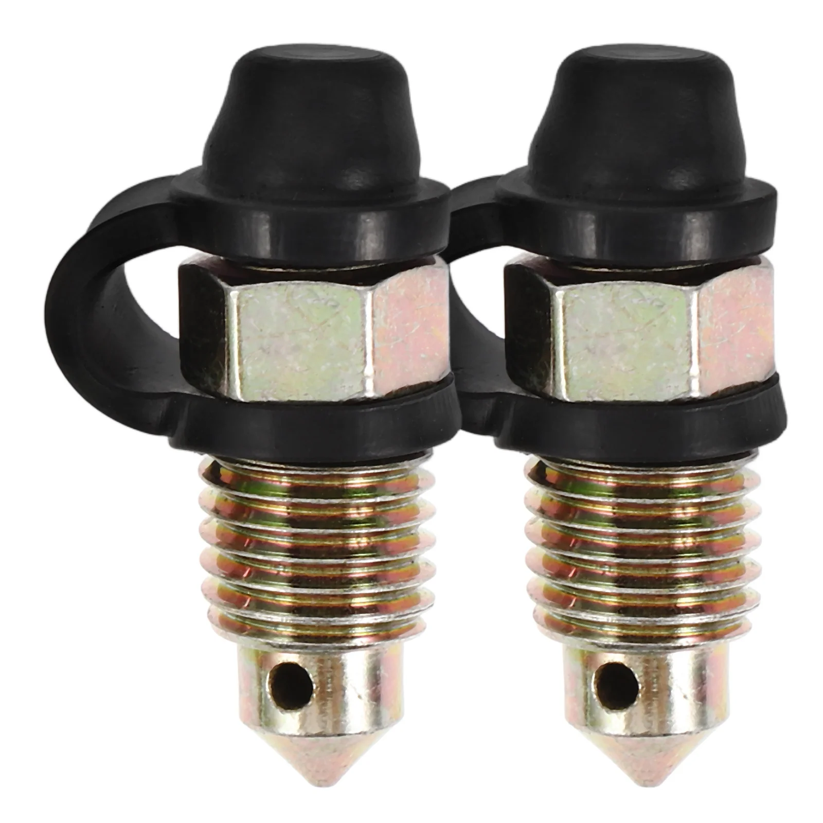 

2pcs Bleeder Screw With Cap For Motorcycle Car Disc Brake System Bleeder Screws With Caps Automotive Brake Accessories
