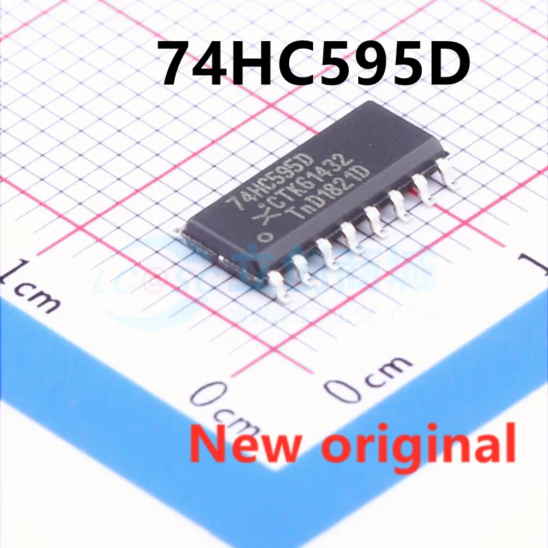 10pcs/lot 74HC595D 74HC595D HC595 8-Bit Shift Register Sop-16 Brand New & Original